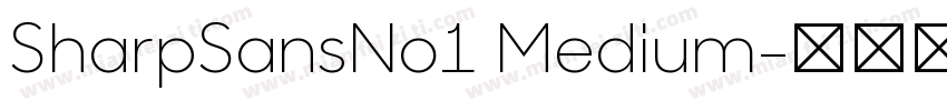 SharpSansNo1 Medium字体转换